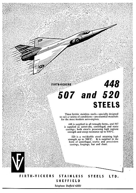 Firth-Vickers Stainless 448, 507 & 520 Steels                    