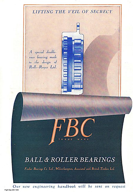 Fischer Ball & Roller Bearings For Aircraft                      