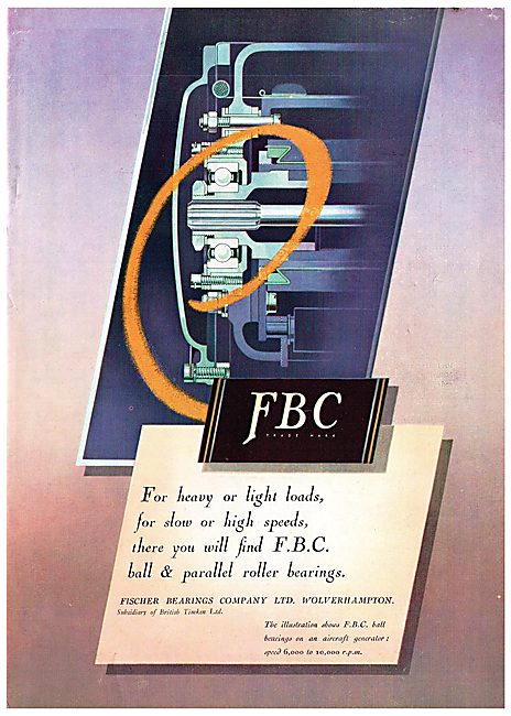 Fischer Bearings - FBC  British Timken                           