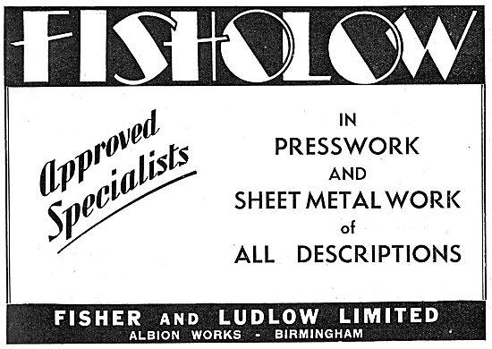 Fisher & Ludlow Factory Equipment. Factory Presswork             