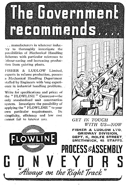 Fisher & Ludlow FLOWLINE Assembly Line Conveyers                 