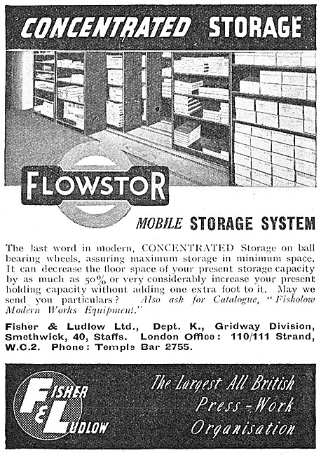 Fisher & Ludlow FLOWSTOR Mobile Storage System                   