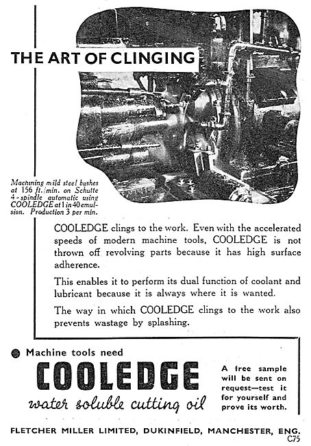 Fletcher Miller Cooledge Water Soluble Cutting Oil               