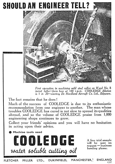 Fletcher Miller Cooledge Cutting Oil                             