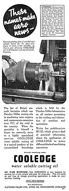 Fletcher Miller Water Soluble Machine Tool Cutting Oils          