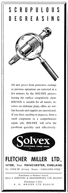 Fletcher Miller Solvex Degreasing Process                        