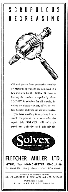 Fletcher Miller Solvex Degreasing Process                        