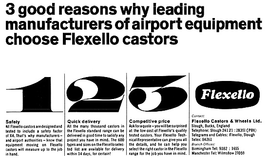 Flexello Castors For Ground Equipment                            