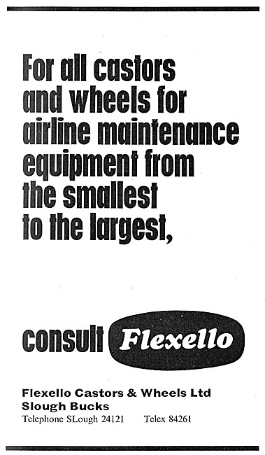 Flexello Castors For Engineering Ground Servicing Equipment      