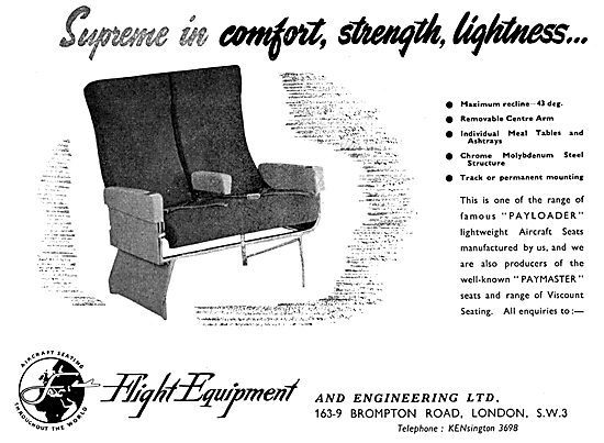 Flight Equipment - Manufacturers Of Aircraft Seating             