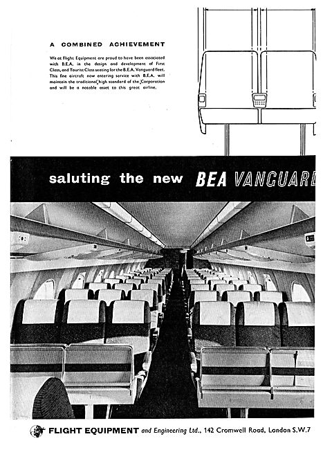  Flight Equipment Aircraft Seats Specified By BEA For Vanguard   