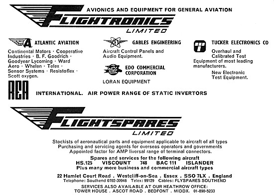 Flightronics - Flightspares, Aircraft Parts Stockists            