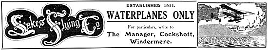 Lakes Waterplane Flying School.  Cockshott Windermere            