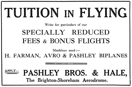 Learn On Farman Avro & Pashley - Pashley Bros & Hale School      