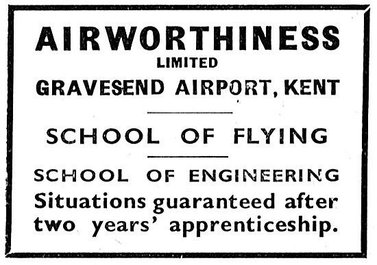 Airworthiness School Of Flying. Gravesend Airport                