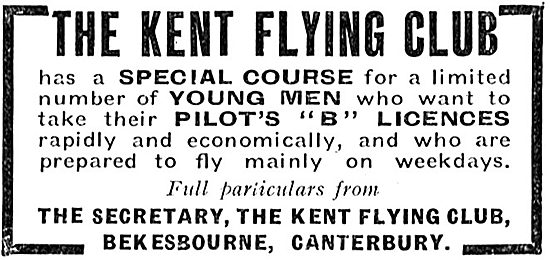 The Kent Flying Club - Bekesbourne                               