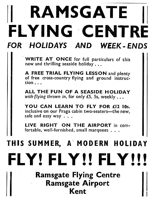 Ramsgate Flying Centre - Ramsgate Airport Kent                   