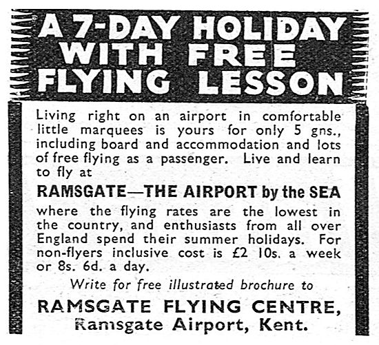 Ramsgate Flying Centre - Ramsgate Airport Kent                   