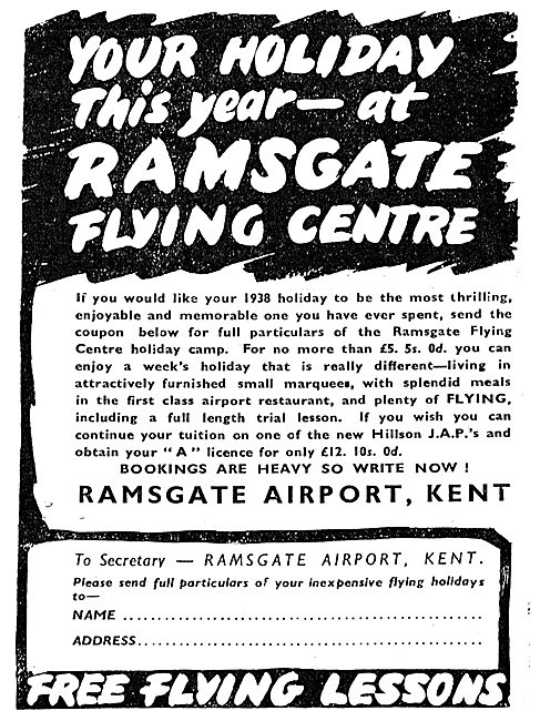 Ramsgate Flying Centre - Ramsgate Airport Kent                   