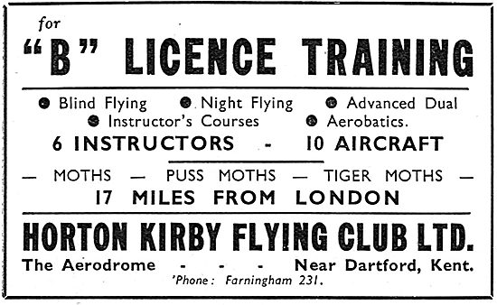 Horton Kirby Flying Club - Dartford Kent                         