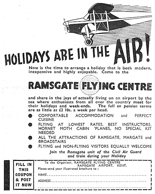 Ramsgate Flying Centre. Ramsgate Airport. Kent                   