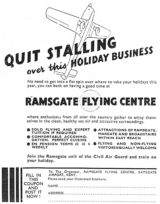 Ramsgate Flying Centre 1939                                      