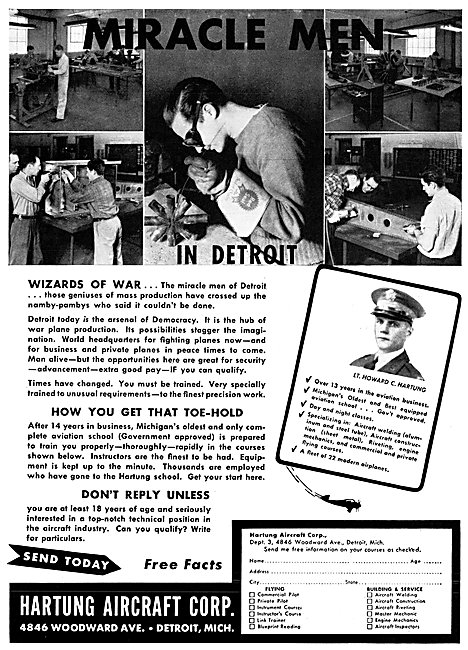 Hartung Aircraft Corp Detroit Michigan                           