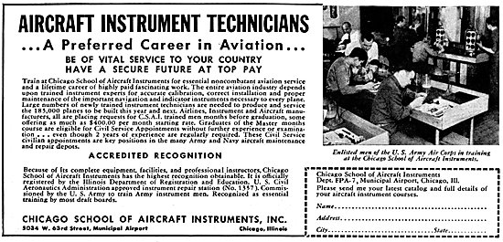 Chicago School Of Aircraft Instruments. Illinois. 1942           
