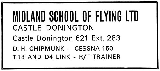 Midland School Of Flying Castle Donington                        