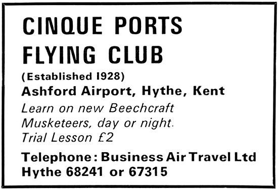 Cinque Ports Flying Club Ashford Airport                         