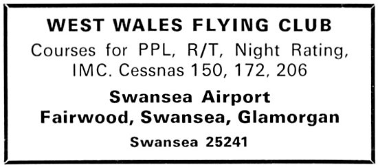 West Wales Flying Club Swansea Airport                           