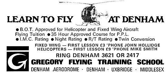 Gregory Flying Training School Denham                            