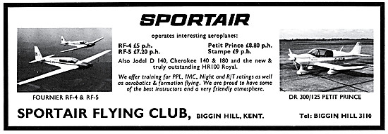 Sportair Flying Club, Biggin Hill                                