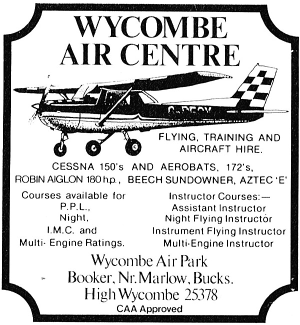 Wycombe Air Centre - Wycombe Air Park Booker                     