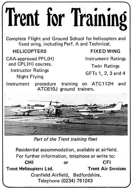 Trent Air Services Cranfield Professional Pilot Training         