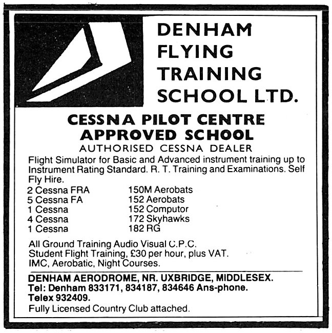 Denham Flying Training School                                    