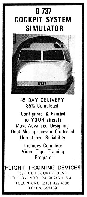 Flight Training Devices. B737 Cockpit System Simulator           