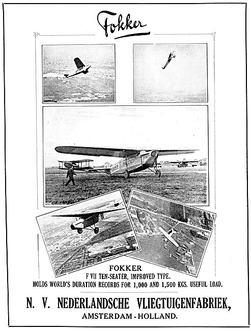 Fokker F.VII                                                     