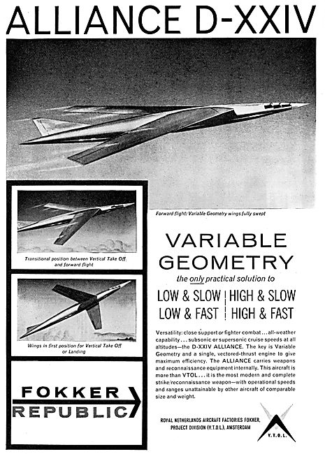 Fokker Republic D-XXIV VTOL                                      