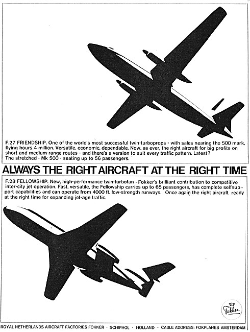 Fokker F-27 Friendship - Fokker F-28 Fellowship                  