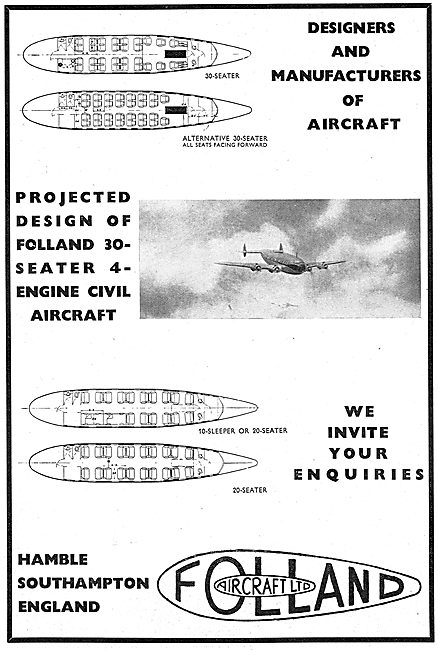 Folland - Designers & Manufacturers Of Aircraft                  