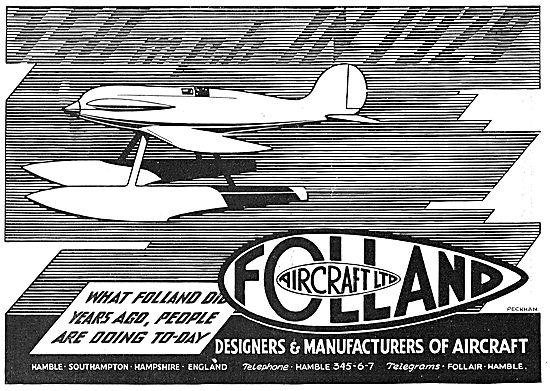 Folland Aircraft - Designers & Manufacturers Of Aircraft         