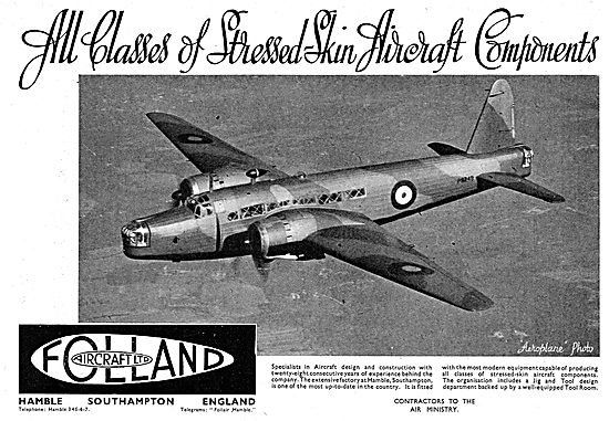 Folland Aircraft - Vickers Wellington                            