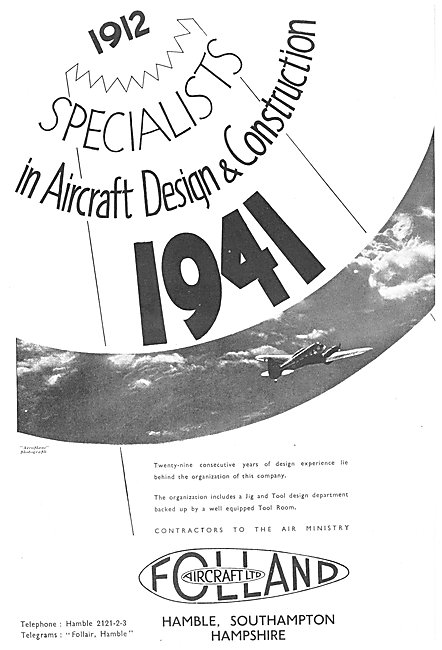 Folland Aircraft 1941                                            