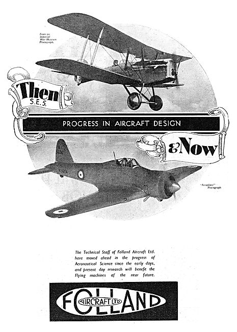 Folland Aircraft - Then And Now                                  