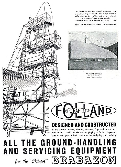Folland Aircraft - Ground Handling Equipment For The Brabazon    