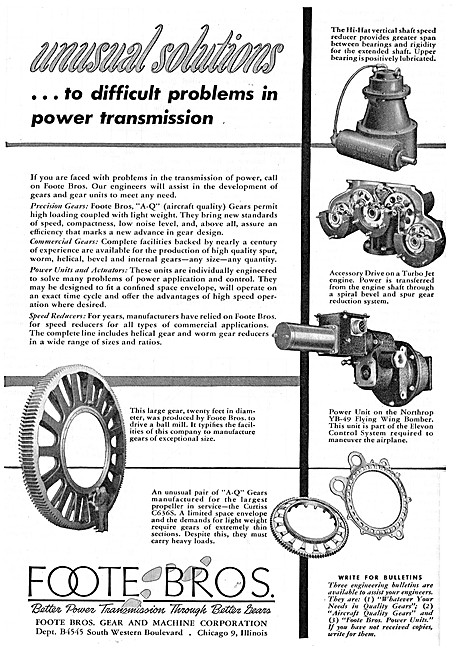 Foote Brothers Gears & Power Transmission Products               