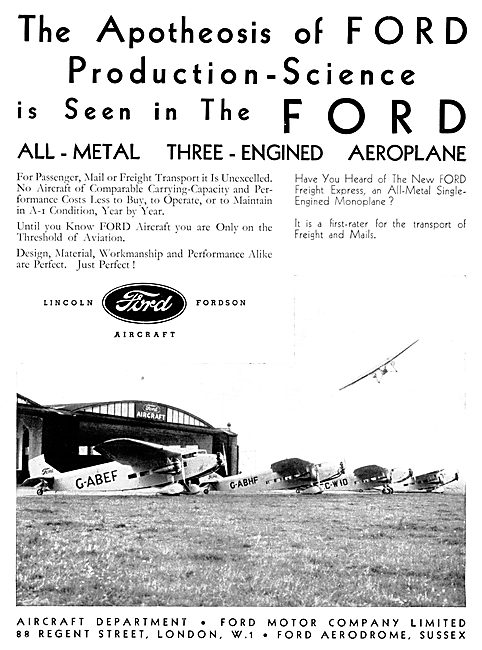 Ford Trimotor Monoplane                                          