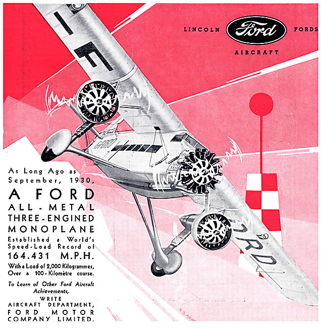 Ford Three-Engined Monoplane                                     