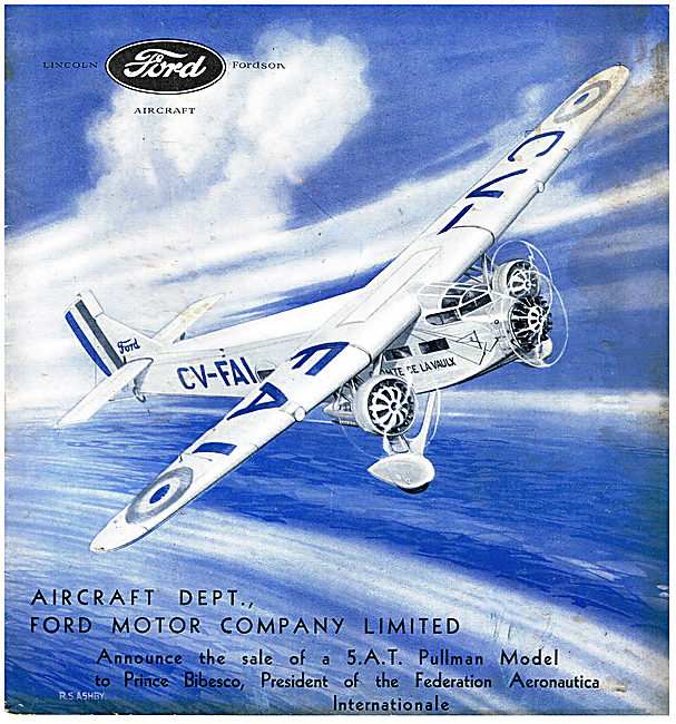 Ford Trimotor Monoplane                                          